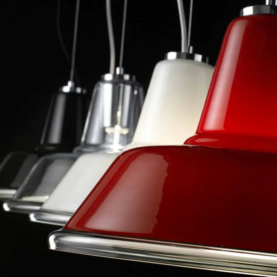 Selene Lampara lampy zawieszenie wdmuchiwane o37 H 24/140 cm szkło Viadurini