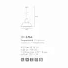 Selene Lampara lampy zawieszenie wdmuchiwane o37 H 24/140 cm szkło Viadurini