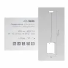 Selene Papirus nowoczesne lampy kryształ zawieszka O26 H 125cm Viadurini