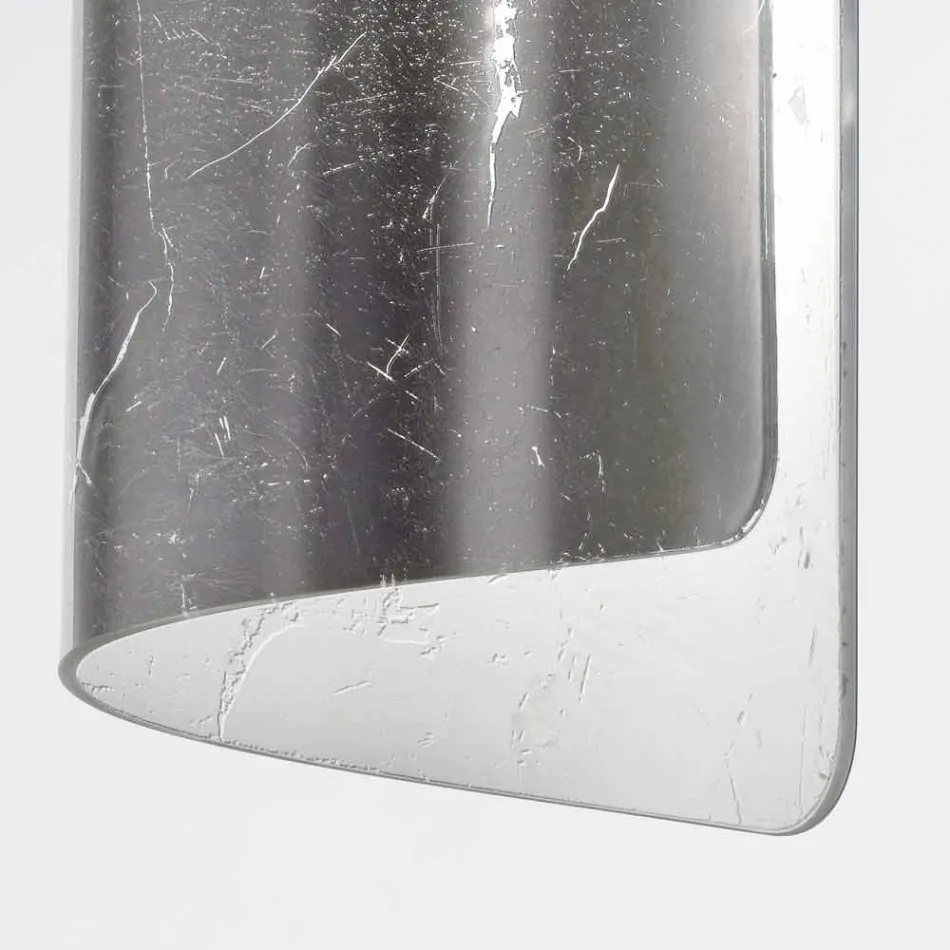 Selene Papirus lampa sufit kryształ Ø15 H30cm wykonane we Włoszech Viadurini