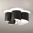 Selene Papyrus nowoczesny lekki sufit kryształ Ø65 H28cm, wykonane we Włoszech Viadurini