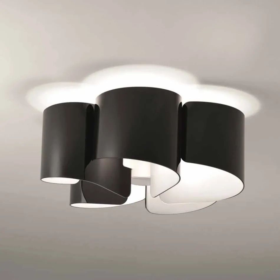 Selene Papyrus nowoczesny lekki sufit kryształ Ø65 H28cm, wykonane we Włoszech Viadurini