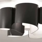 Selene Papyrus nowoczesny lekki sufit kryształ Ø65 H28cm, wykonane we Włoszech Viadurini