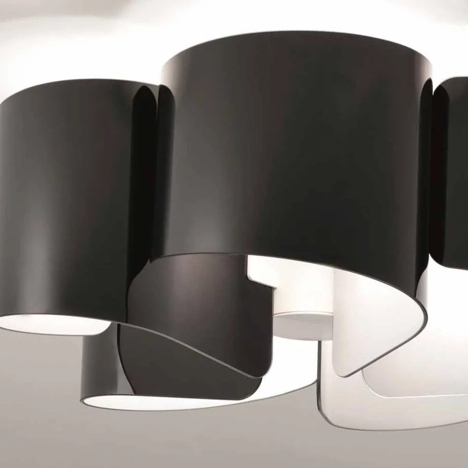 Selene Papyrus nowoczesny lekki sufit kryształ Ø65 H28cm, wykonane we Włoszech Viadurini