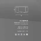 Selene Papyrus nowoczesny lekki sufit kryształ Ø65 H28cm, wykonane we Włoszech Viadurini