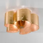 Selene Papyrus nowoczesny lekki sufit kryształ Ø65 H28cm, wykonane we Włoszech Viadurini