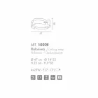 Selene Vultur stali podwieszane we Włoszech Ø47 H 25cm Viadurini