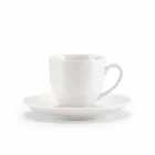 Zestaw 18 filiżanek herbaty z cukiernicą i tacą porcelanową - Lucerna Viadurini