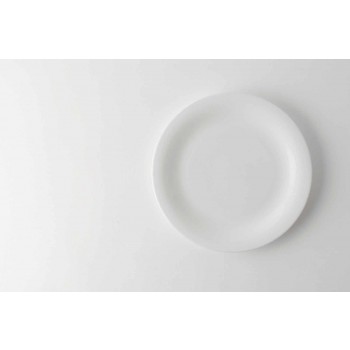 24 eleganckie talerze obiadowe w kolorze białej porcelany - Doriana