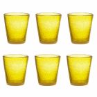 Zestaw 6 kolorowych szklanych dmuchanych szklanek o nowoczesnym designie - Pumba Viadurini