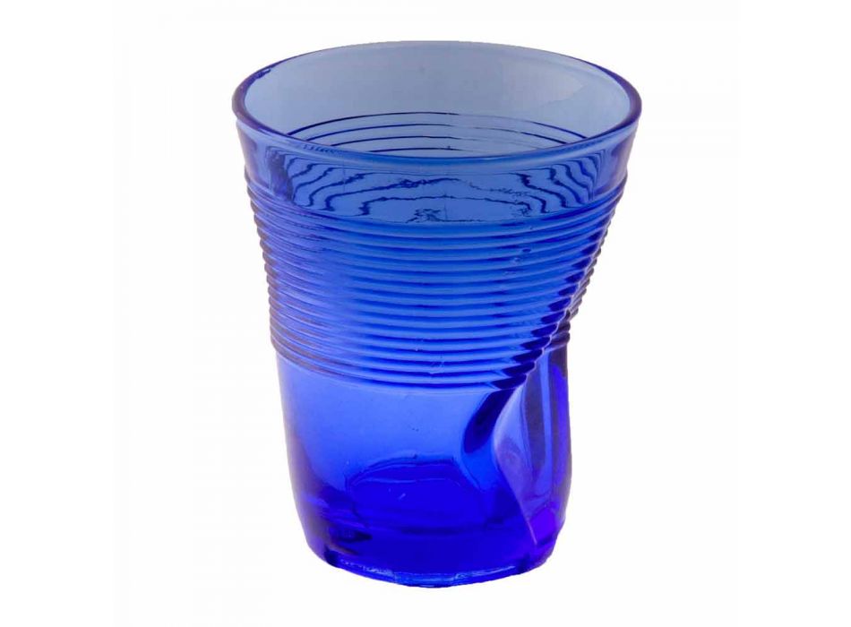 Zestaw kolorowych szklanych szklanek wodnych 6 sztuk Szczególny design - Sarabi Viadurini