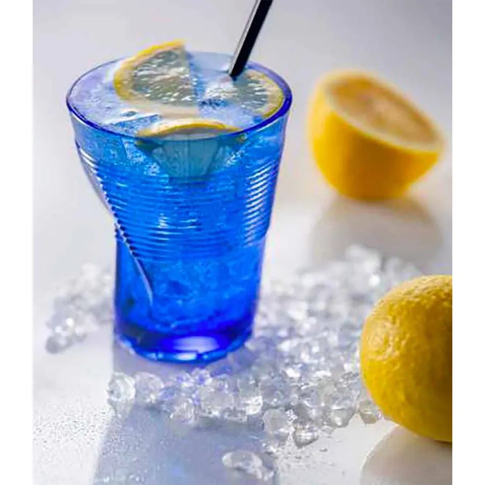 Zestaw kolorowych szklanych szklanek wodnych 6 sztuk Szczególny design - Sarabi Viadurini