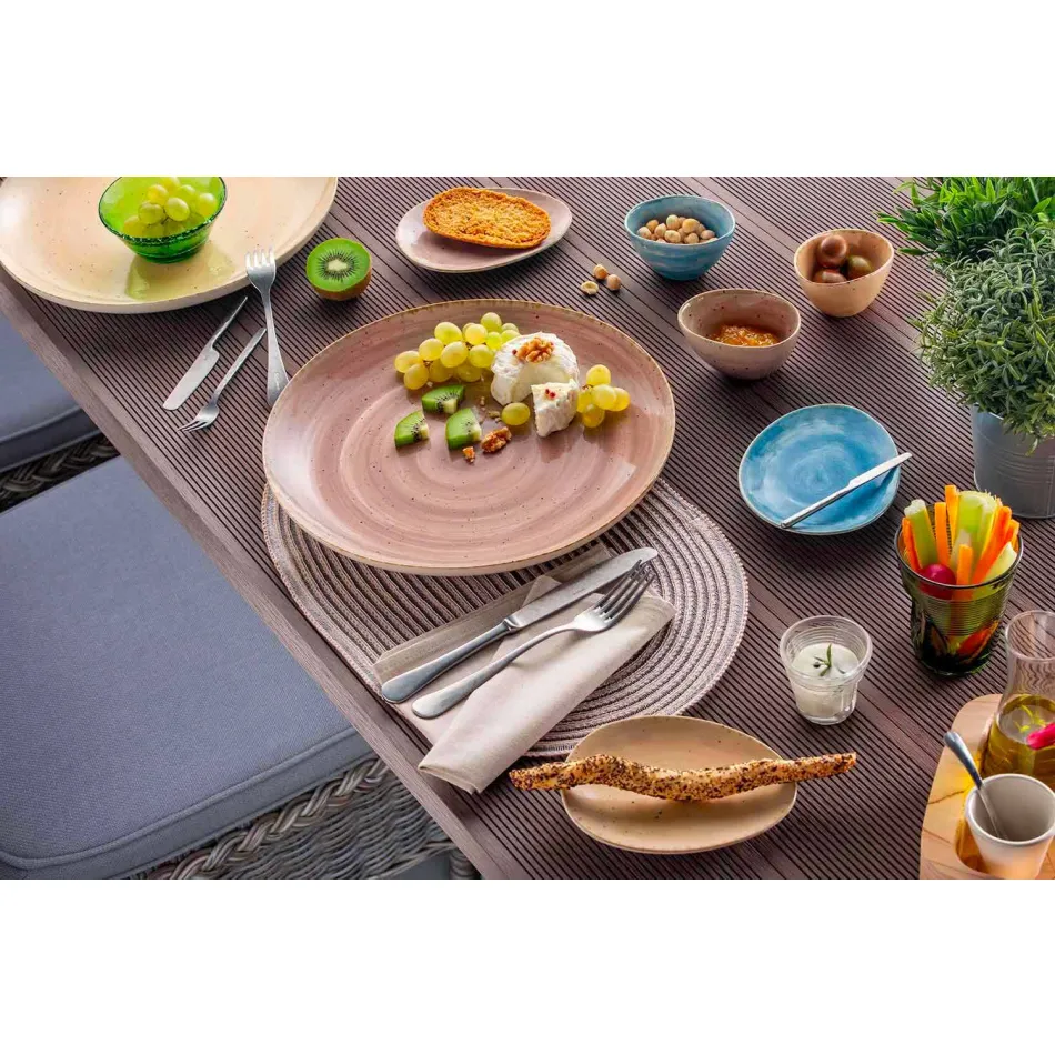 Zestaw kolorowych szklanych szklanek wodnych 6 sztuk Szczególny design - Sarabi Viadurini