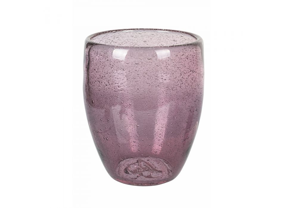 12 sztuk kolorowych szklanek do wody z dmuchanego szkła - Guerrero