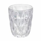 Zestaw zdobionych szklanych szklanych szklanek do wody, 12 sztuk - Renesans Viadurini