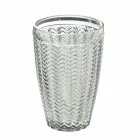 Nowoczesny zestaw szklanych naczyń w dekorowanym szkle 12 sztuk - Mix Viadurini