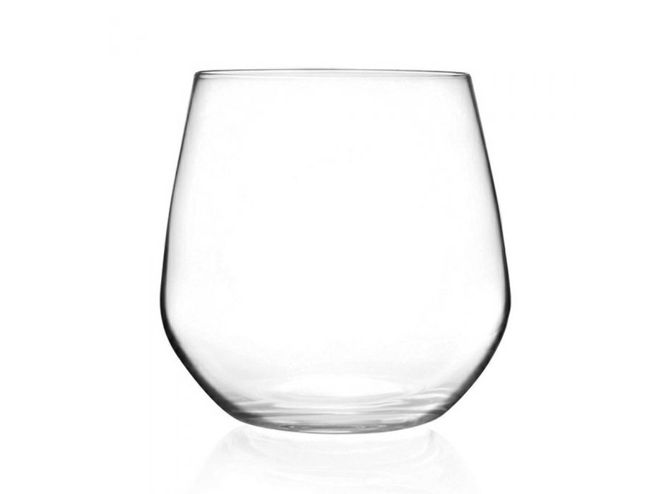 Zestaw szklanek do wody w eko-krysztale, minimalistyczny design 12 Szt. - Etera Viadurini