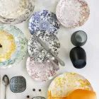 Zestaw kieliszków do czerwonego lub białego wina z kolorowego szkła, 12 sztuk - obręcz Viadurini