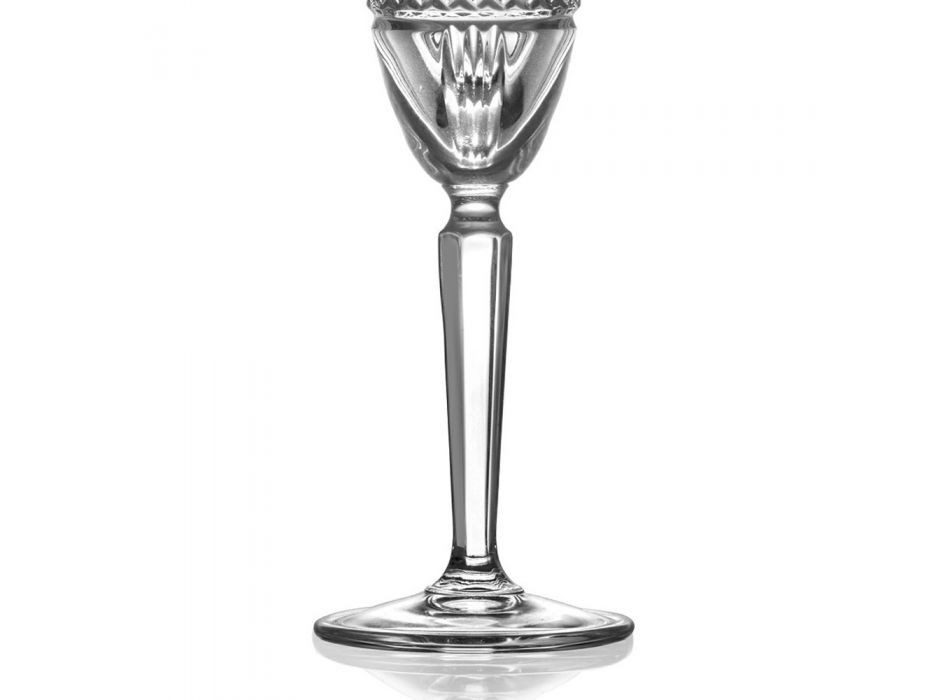 Zestaw kieliszków do szampana w dekorze Eco Crystal 12 Szt. - Lively Viadurini