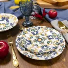 Zestaw kolorowych kielichów do wina ze szkła i dekoracji w stylu orientalnym, 12 sztuk - śruba Viadurini