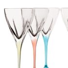 Kryształowy Zestaw Kieliszków Do Wina Eco Kolorowy lub Przezroczysty 12 Szt - Amalgamat Viadurini