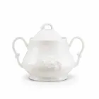 Kompletna usługa śniadaniowa 22 sztuk w białej porcelanie - Gimignano Viadurini