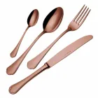 Kompletny zestaw luksusowych sztućców ze stali nierdzewnej 24 sztuki - Boss Viadurini