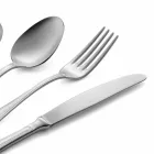 Kompletny zestaw luksusowych sztućców ze stali nierdzewnej 24 sztuki - Boss Viadurini