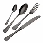 Kompletny zestaw luksusowych sztućców ze stali nierdzewnej 24 sztuki - Boss Viadurini