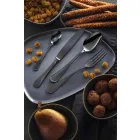 Kompletny zestaw luksusowych sztućców ze stali nierdzewnej 24 sztuki - Boss Viadurini