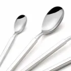 Kompletny zestaw sztućców ze stali 24 sztuki Made in Italy - Tricky Viadurini