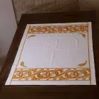 Pościel śniadaniowa z ręcznie wykonanym pojedynczym kawałkiem - marki Viadurini