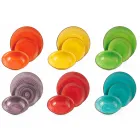 Zastawa stołowa z kolorowymi talerzami 18 sztuk w nowoczesnej kamionce - Abruzja Viadurini