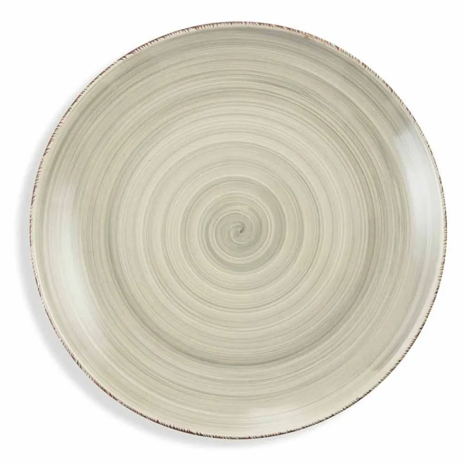 Zastawa stołowa z kolorowymi talerzami 18 sztuk w nowoczesnej kamionce - Abruzja Viadurini