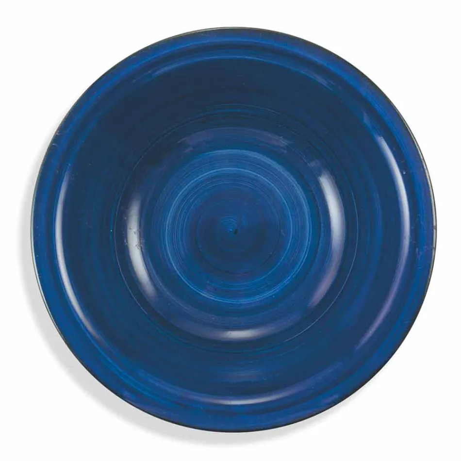 Zastawa stołowa z kolorowymi talerzami 18 sztuk w nowoczesnej kamionce - Abruzja Viadurini