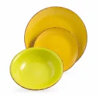 Zastawa stołowa z kolorowymi talerzami 18 sztuk w nowoczesnej kamionce - Abruzja Viadurini