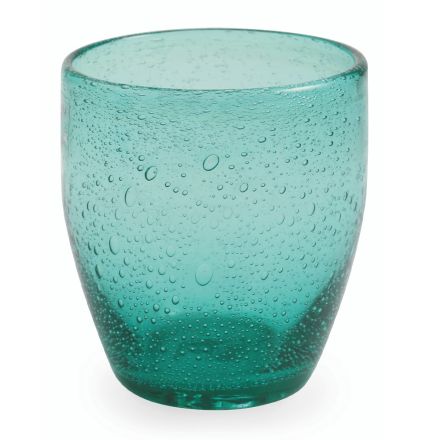 Zestaw 12 szklanek do wody z kolorowego dmuchanego szkła - Guerrero Viadurini