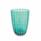 Zestaw 6 nowoczesnych szklanych szklanek kolorowych do wody - Botswana Viadurini