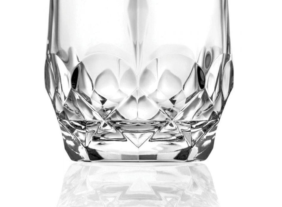 12-częściowy serwis ekologicznych kryształowych szklanek do whisky - Bromeo Viadurini