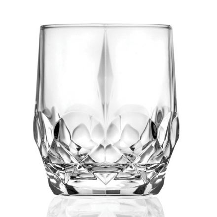 12-częściowy serwis ekologicznych kryształowych szklanek do whisky - Bromeo Viadurini