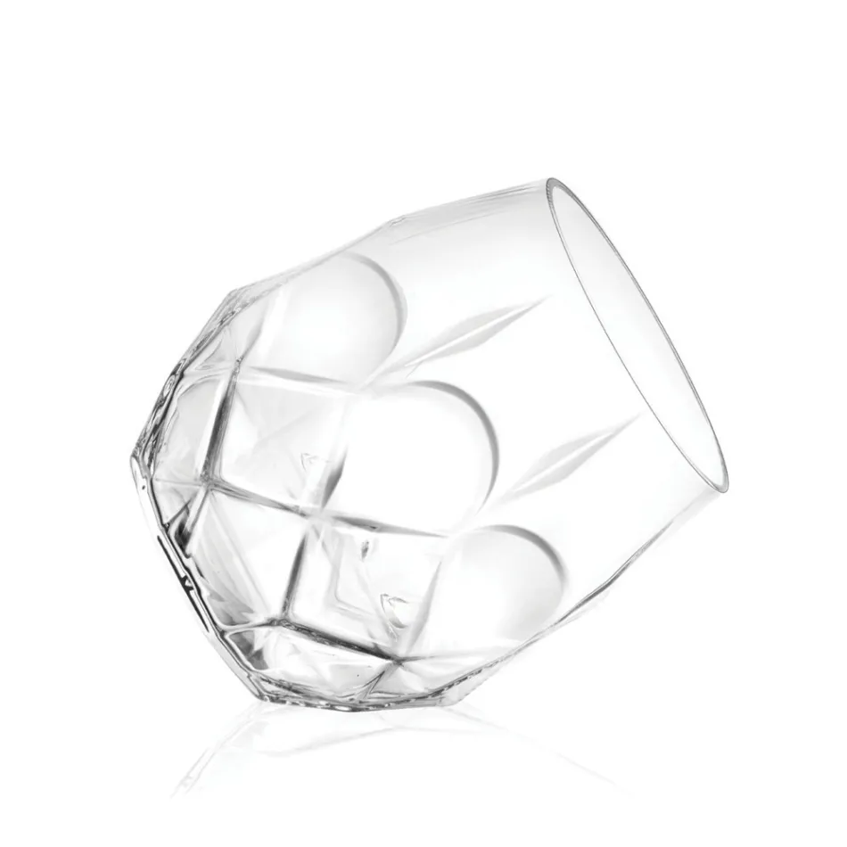 Zdobione Ekologiczne Szklanki Kryształowe Serwis 12 Sztuk - Bromeo Viadurini