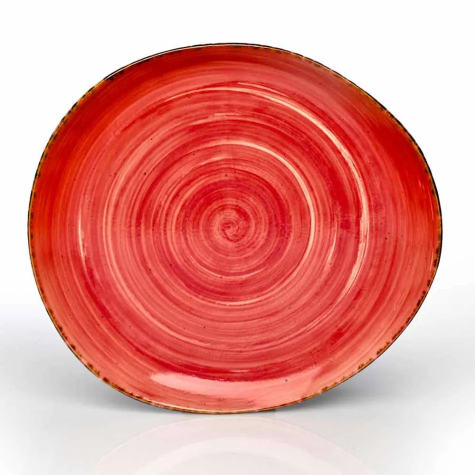 Zestaw 16 nowoczesnych naczyń w eleganckiej kolorowej kamionce - Simba Viadurini