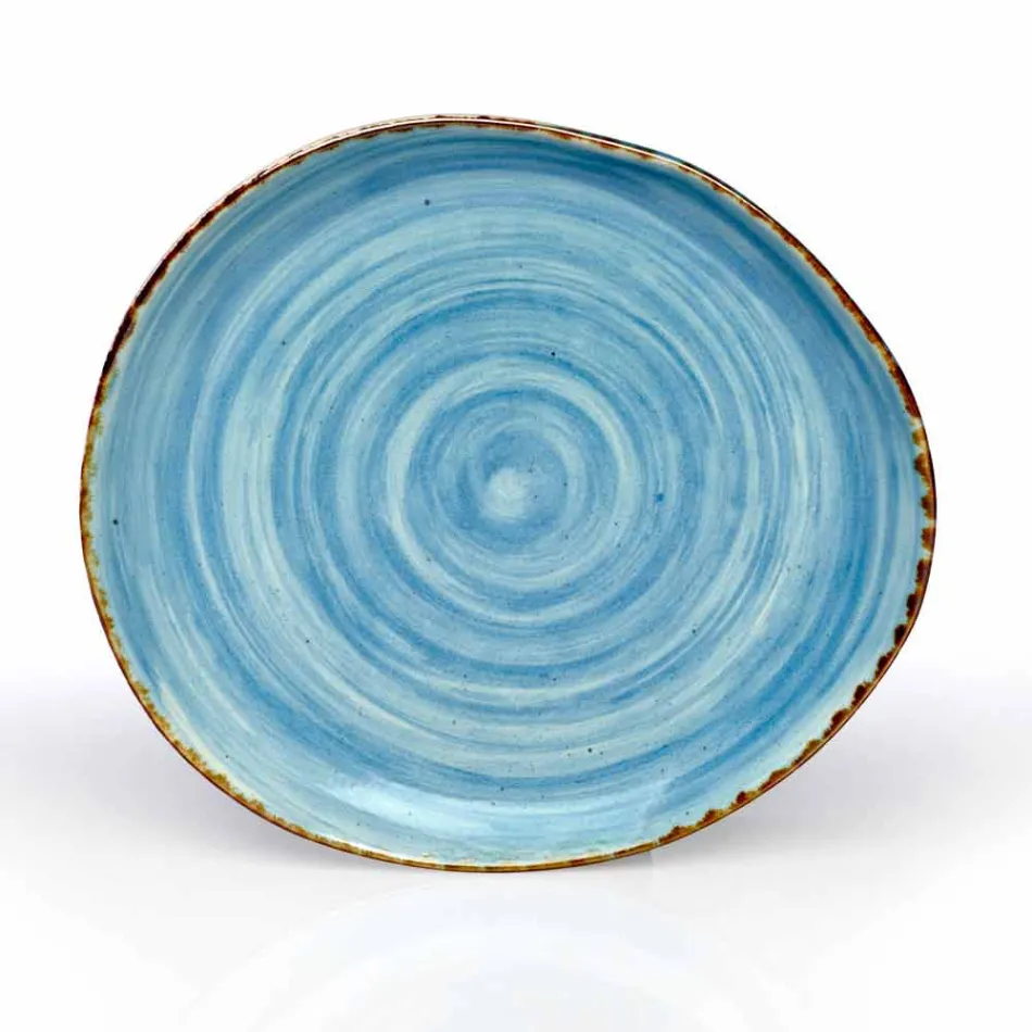 Zestaw 16 nowoczesnych naczyń w eleganckiej kolorowej kamionce - Simba Viadurini