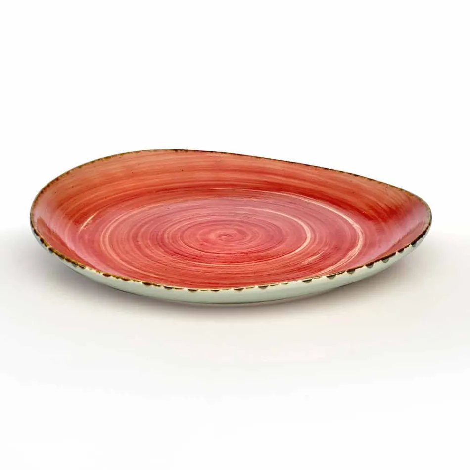 Zestaw 16 nowoczesnych naczyń w eleganckiej kolorowej kamionce - Simba Viadurini