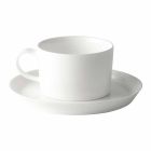 Kawa, herbata i śniadanie 30 sztuk Biała porcelanowa filiżanka - Egle Viadurini