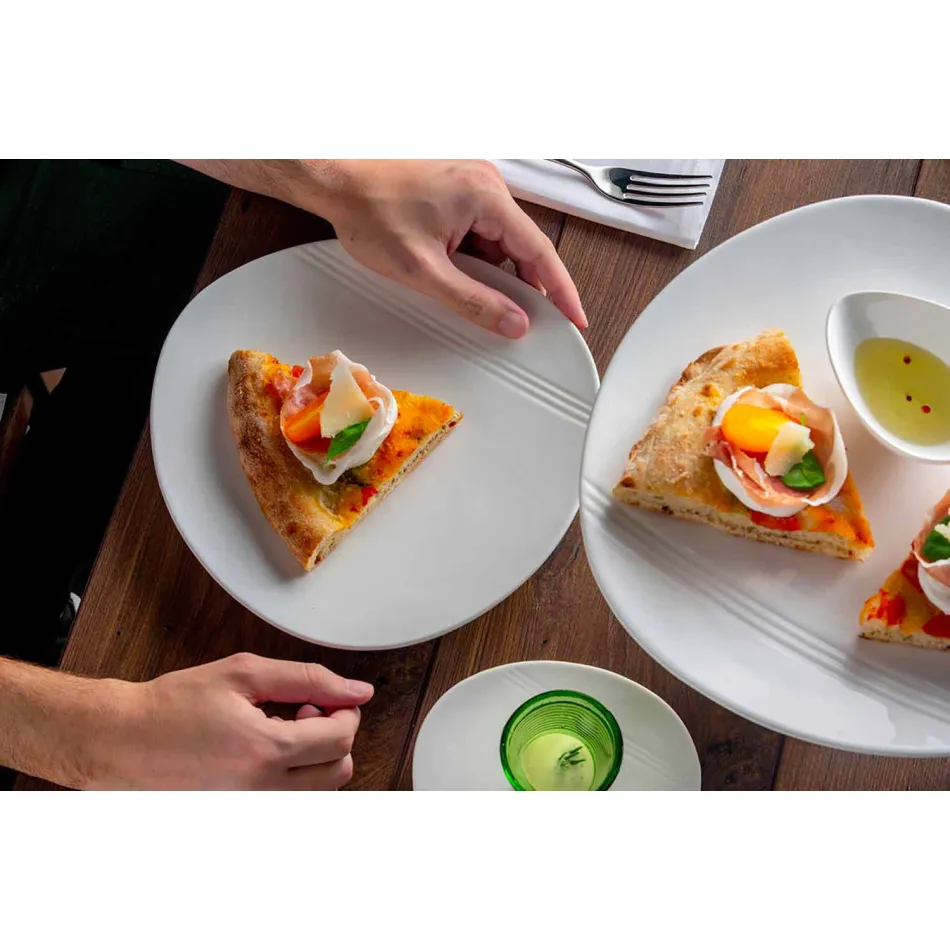 Zestaw nowoczesnych porcelanowych naczyń Aperitif 36 sztuk - Nalah Viadurini