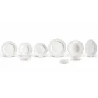 Zestaw 27 eleganckich białych porcelanowych talerzy - Gimignano Viadurini