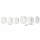 Zestaw 27 eleganckich białych porcelanowych talerzy - Gimignano Viadurini