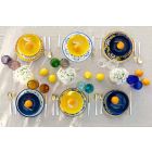 Serwis Kolorowe i nowoczesne naczynia Zastawa stołowa Komplet 18 sztuk - Cefalu Viadurini