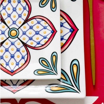 18-częściowy serwis nowoczesnych kolorowych płytek gresowych i porcelanowych - Iglesias